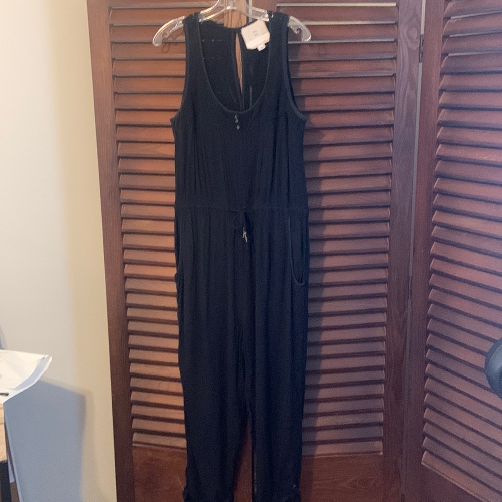 Anthropologie Hei Hei romper, black, size Large